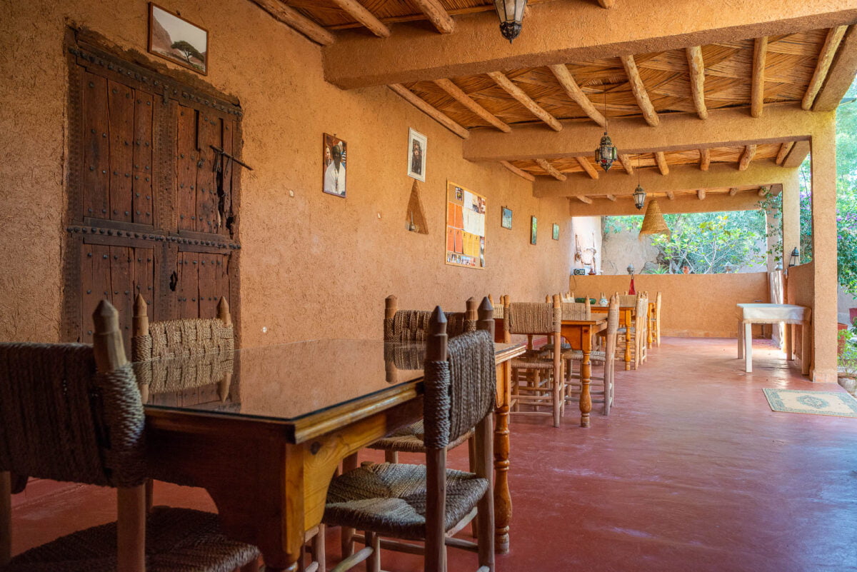 Patio traditionnel de Maison Nomades